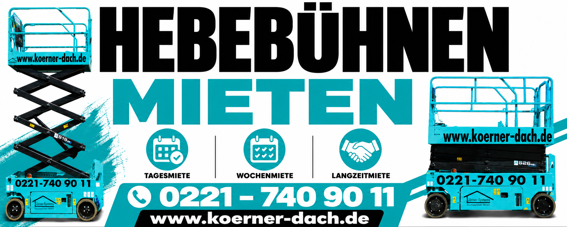Hebebühnen mieten - Körner Dach